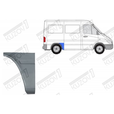 Крыло Заднее (правое) Передняя Часть POTRYKUS для Mercedes Sprinter 2000-2006 - фото
