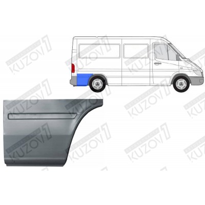 Крыло Заднее (правое) Задняя Часть POTRYKUS для Volkswagen LT 1996-2006 - фото