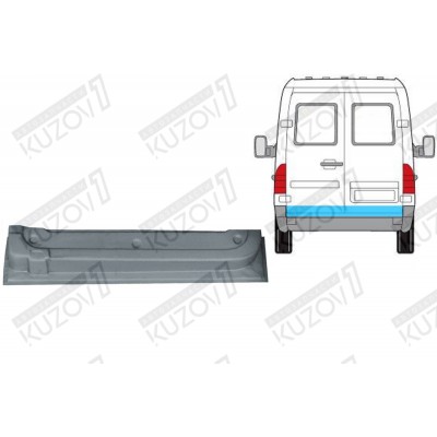 Дверь Задняя (правая) Нижняя POLCAR для Mercedes Sprinter 1995-2000 - фото