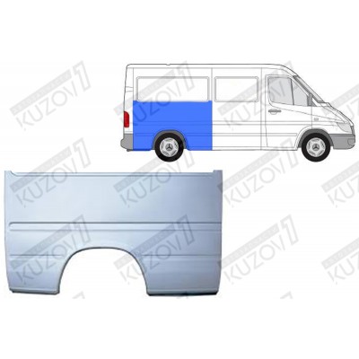 Крыло Заднее (правое) 135 См POTRYKUS для Volkswagen LT 1996-2006 - фото