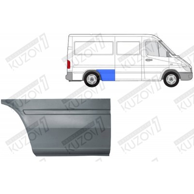 Крыло Заднее (правое) Передняя Часть POLCAR для Mercedes Sprinter 2000-2006 - фото