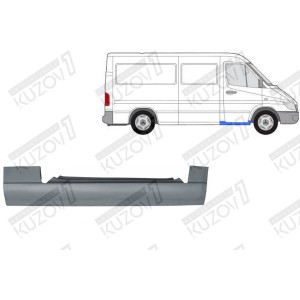 ПОРОГ (ПРАВЫЙ) ПОД ПЕРЕДНЮЮ ДВЕРЬ, ОРИГИНАЛ, 1.0 ММ, ДАНИЯ