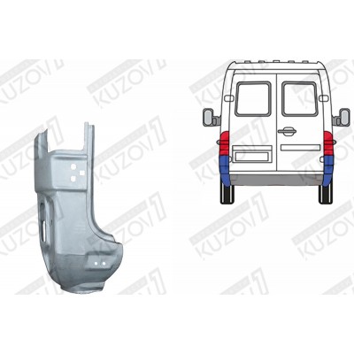 Панель Задняя, POTRYKUS для Mercedes Sprinter 1995-2000 - фото