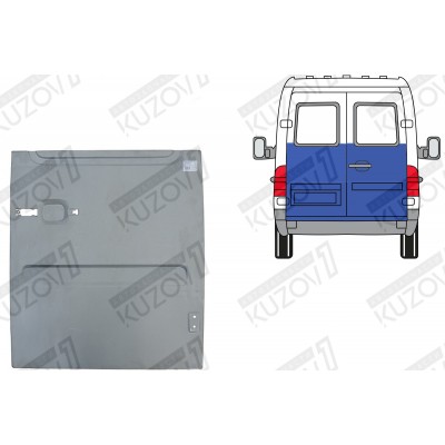 Дверь Задняя (правая) До Стекла, Potrykus для Mercedes Sprinter 1995-2000 - фото