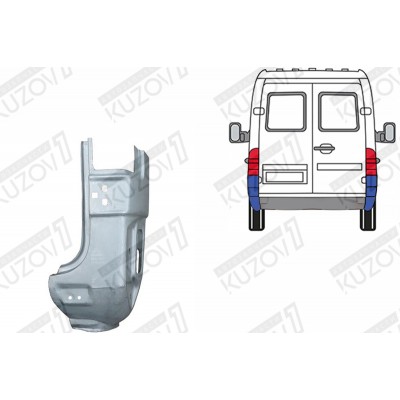 Панель Задняя, POTRYKUS для Mercedes Sprinter 2000-2006 - фото