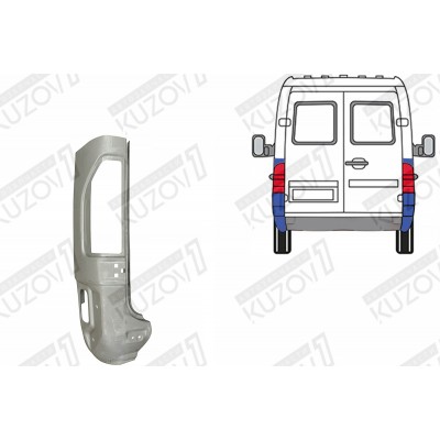 Панель Задняя, POTRYKUS для Mercedes Sprinter 1995-2000 - фото