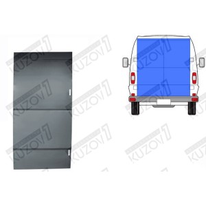 ДВЕРЬ ЗАДНЯЯ (ПРАВАЯ) НАРУЖНАЯ ЧАСТЬ, ДО КРЫШИ, БЕЗ ВЫРЕЗА ПОД СТЕКЛО, ОРИГИНАЛ, 0.8 ММ, ПОЛЬША - фото