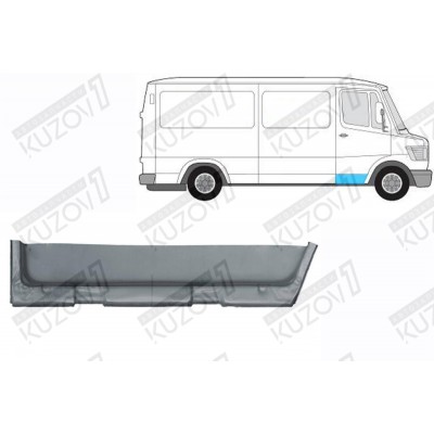 Дверь Передняя (правая) Нижняя POLCAR для Mercedes T1 (207-410) 1977-1995 - фото