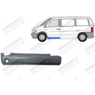 Порог (левый) POTRYKUS для Mercedes VITO 1996-2003 - фото