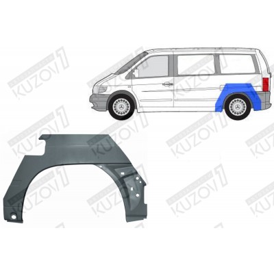 Арка задняя (левая) Klokkerholm для Mercedes VITO 1996-2003 - фото