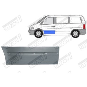 ДВЕРЬ ПЕРЕДНЯЯ (ЛЕВАЯ) НИЖНЯЯ НАРУЖНАЯ ЧАСТЬ, ОРИГИНАЛ, 0.8 ММ, ПОЛЬША - фото