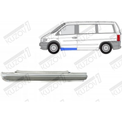 Порог (левый) Klokkerholm для Mercedes VITO 2003-2010 - фото