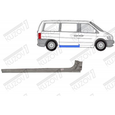 Порог (правый) Potrykus для Mercedes VIANO 2003-2010 - фото