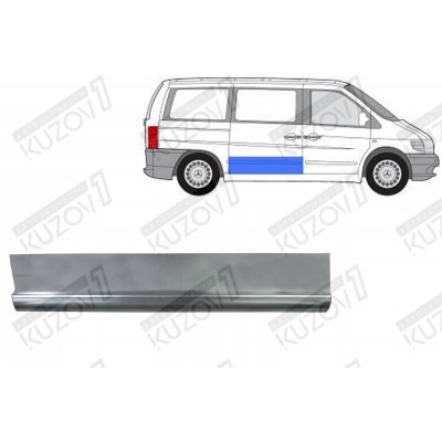 Дверь Боковая Раздвижная, 21 См Klokkerholm для Mercedes VITO 2003-2010 - фото