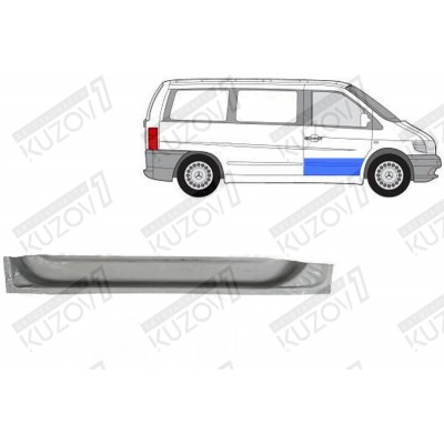 Дверь Передняя (правая) Нижняя POTRYKUS для Mercedes VITO 2003-2010 - фото
