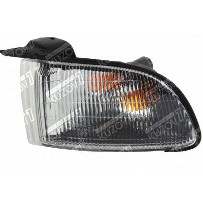 Указатель поворота (левый) Белый, DEPO для Mitsubishi Galant 1998-2003 - фото