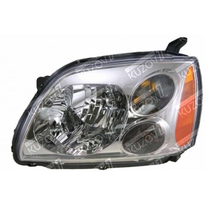 Передняя фара (левая) Хром, DEPO для Mitsubishi Galant 2004-2008 - фото