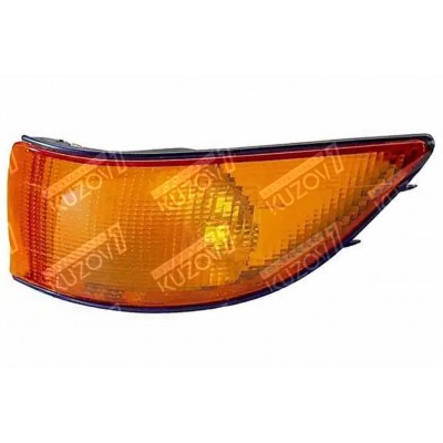 Указатель поворота (левый) Желтый, DEPO для Mitsubishi Lancer 1988-1992 - фото