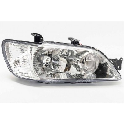 Передняя фара (правая) Одноламповая, DEPO для Mitsubishi Lancer 2001-2003 - фото