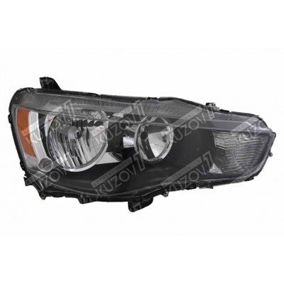 Передняя фара (правая) Темный Корпус, TYC для Mitsubishi Lancer 2007-2011 - фото