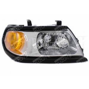 ПЕРЕДНЯЯ ФАРА (ПРАВАЯ) ЧЕРНАЯ РАМКА / СВЕТЛАЯ ВНУТРИ, DEPO - фото