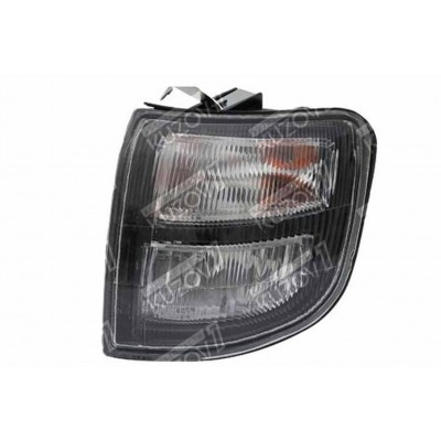 Указатель поворота (левый) Черно-Белый, DEPO для Mitsubishi PAJERO 1997-2000 - фото