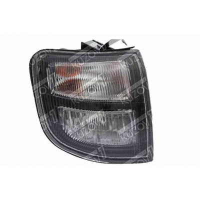 Указатель поворота (правый) Черно-Белый, DEPO для Mitsubishi PAJERO 1997-2000 - фото