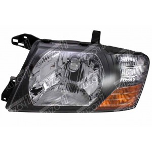 ПЕРЕДНЯЯ ФАРА (ЛЕВАЯ) ЧЕРНАЯ РАМКА, ТОНИРОВАННАЯ DEPO - фото