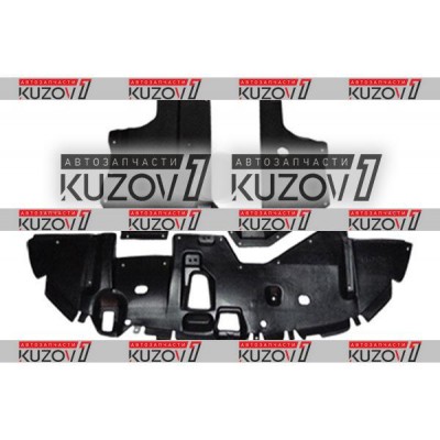 Защита двигателя (пластик) Дизель, Florimex для Mitsubishi Space Star 1998-2002 - фото