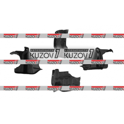 Защита Двигателя: 2 Боковые + 2 Продольные (пластик) Florimex для Nissan ALMERA 1995-1997 - фото