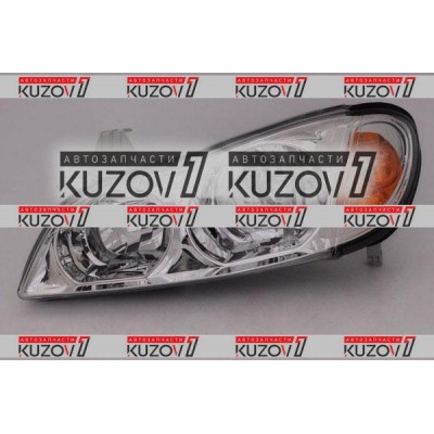 Передняя фара (левая) Хром Корпус, DEPO для Nissan MAXIMA 2000-2003 - фото