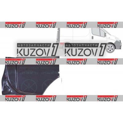 Крыло Заднее (правое) Polcar для Nissan PRIMASTAR 2006-2014 - фото