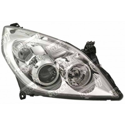 Передняя фара (правая) Хром, Электрическая, Без Моторчика, DEPO для OPEL VECTRA C 2005-2008 - фото
