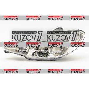 ПЕРЕДНЯЯ ФАРА (ЛЕВАЯ) 2005-2009, ПРОЗРАЧНОЕ СТЕКЛО, ДВУХЛАМПОВАЯ, TYC - фото