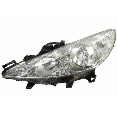 Передняя фара (левая) DEPO для PEUGEOT 207 2006-2009 - фото