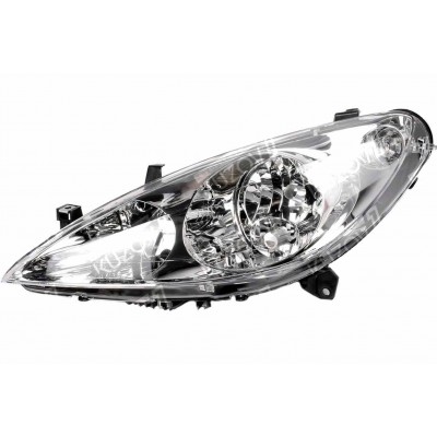 Передняя фара (левая) Без Моторчика, DEPO для PEUGEOT 307 2000-2005 - фото