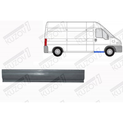 Порог (правый) Klokkerholm для CITROEN JUMPER 2002-2006 - фото