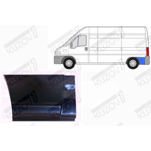 КРЫЛО ЗАДНЕЕ (ЛЕВОЕ) ЗАДНЯЯ ЧАСТЬ (ЗА КОЛЕСОМ), РЕМКОМПЛЕКТ, ОРИГИНАЛ, 1.0 ММ, ДАНИЯ - фото