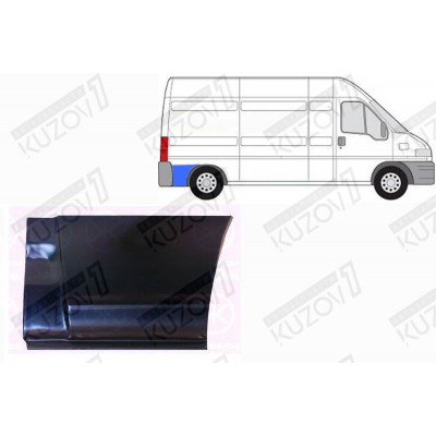 Крыло Заднее (правое) Klokkerholm для CITROEN JUMPER 1994-2002 - фото