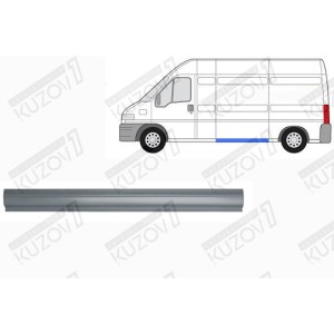 ПОРОГ (ЛЕВЫЙ) ЗА ВОДИТЕЛЬСКОЙ ДВЕРЬЮ, ОРИГИНАЛ, 0.8 ММ, ПОЛЬША