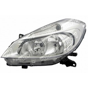 ПЕРЕДНЯЯ ФАРА (ЛЕВАЯ) ХРОМ + МОТОРЧИК, TYC - фото