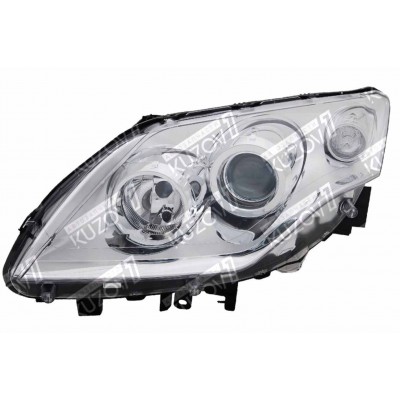 Передняя фара (левая) Хром, DEPO для RENAULT LAGUNA 2007-2015 - фото