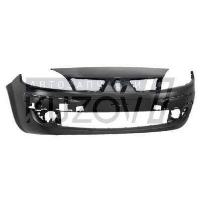 Бампер передний (грунтованный) Без Решетки, PHIRA для RENAULT MEGANE 2002-2005 - фото