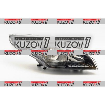 Передняя фара (правая) Темная, Без Функции Углового Освещения, DEPO для RENAULT MEGANE 2008-2012 - фото