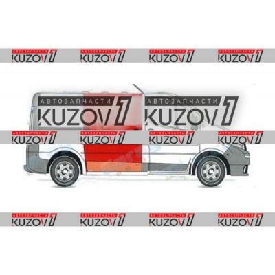 Дверь Боковая Сдвижная (правая) До Крыши Klokkerholm для RENAULT TRAFIC 2001-2006 - фото