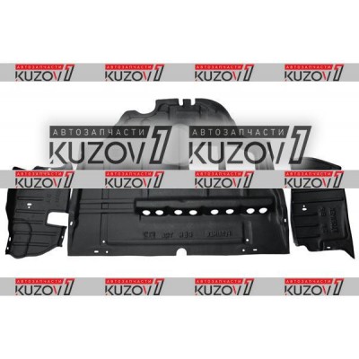 Защита Двигателя Центральная + 2 Боковые (пластик) Florimex для RENAULT TRAFIC 2001-2006 - фото