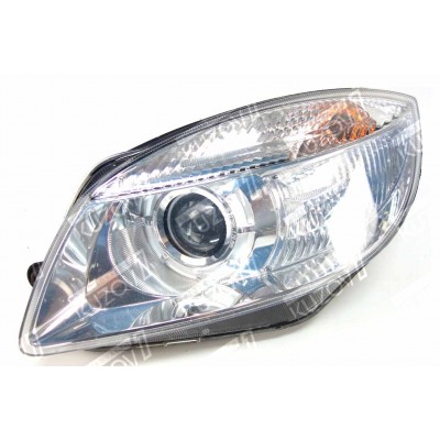 Передняя фара (левая) С Линзой, DEPO для SKODA ROOMSTER 2006-2010 - фото