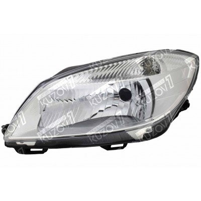 Передняя фара (левая) H4, Без Линзы, TYC для SKODA FABIA 2010-2015 - фото