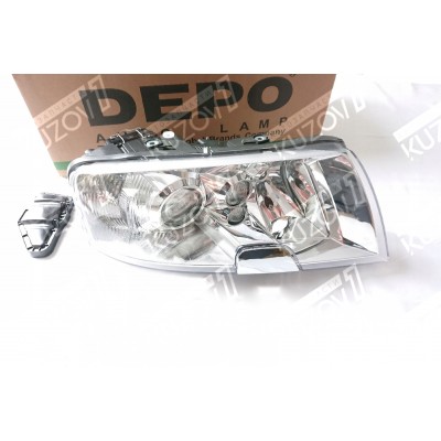 Передняя фара (правая) DEPO для SKODA SUPERB 2001-2008 - фото
