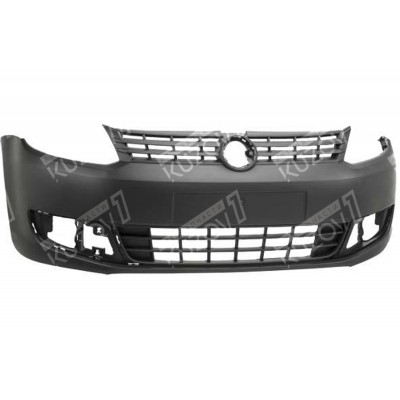 Бампер передний (черный) EUROBUMP для Volkswagen CADDY - фото